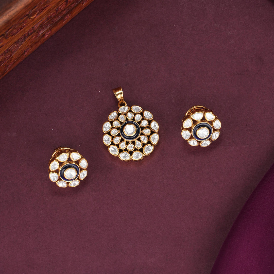 Shine Charm Moissanite Pendant Set