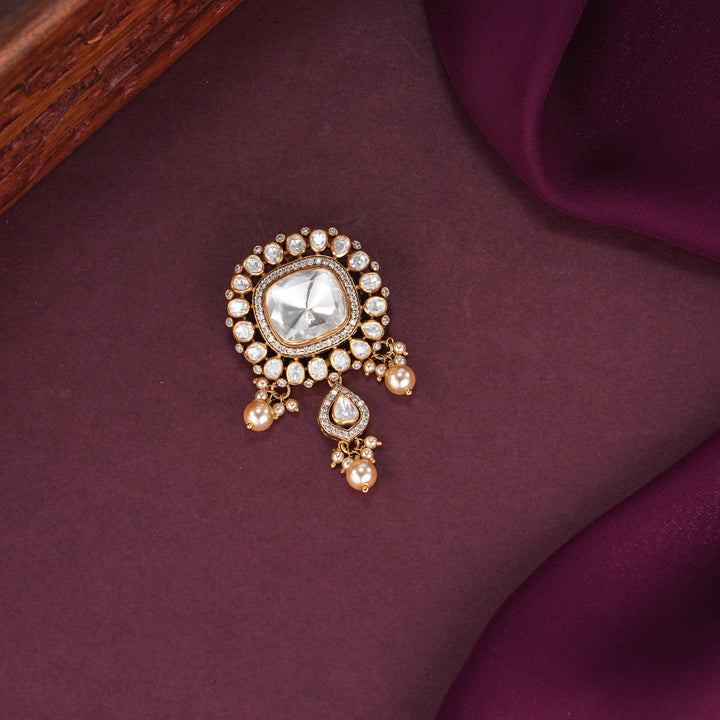 Glittering Moissanite Pendant Set