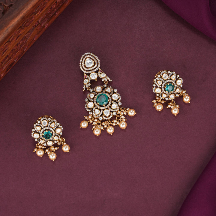 Stunning Moissanite Pendant Set