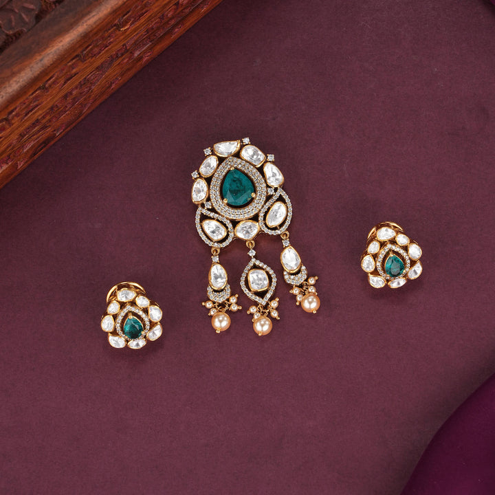 Dhashitha Moissanite Pendant Set