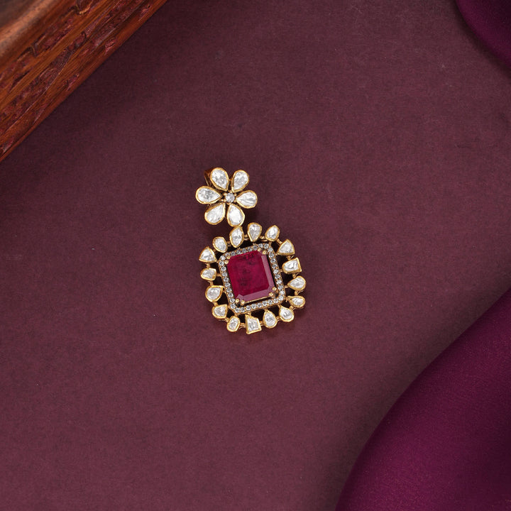 Attractive Moissanite Pendant Set