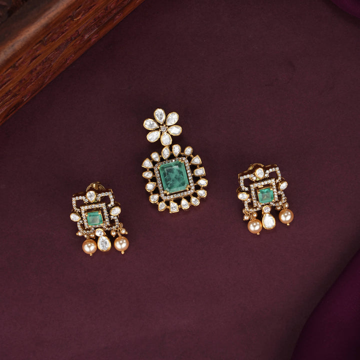 Mahitha Moissanite Pendant Set