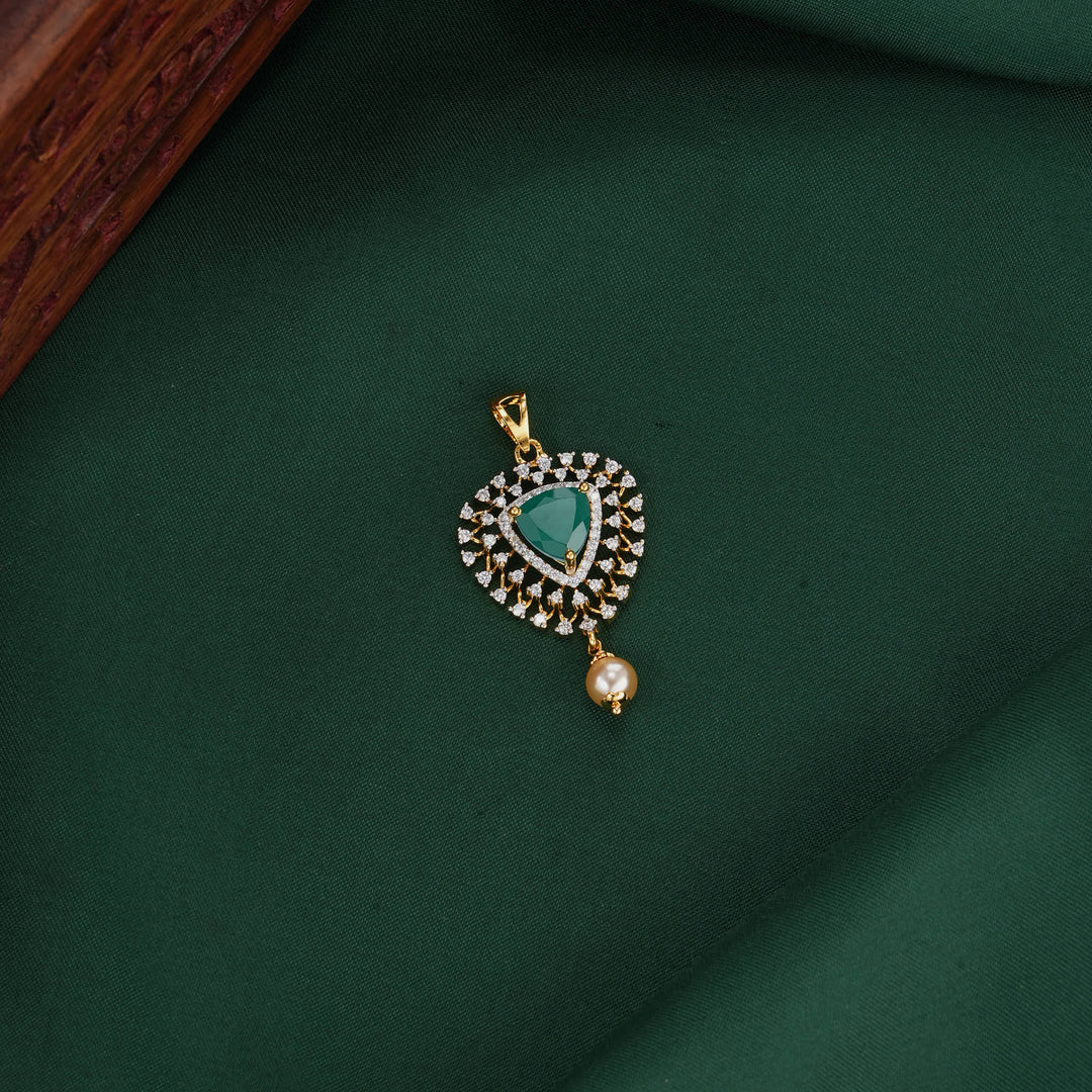 Cute Diamond Design Pendant Set - AMS-104-4855
