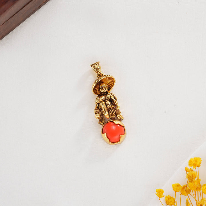Lord Krishna-inspired Nagas Pendant