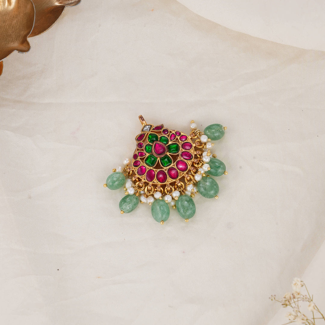 Trishya Kundan Pendant Set