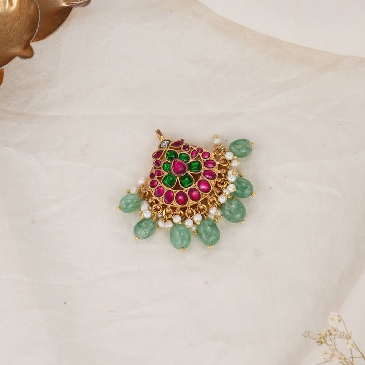 Trishya Kundan Pendant Set