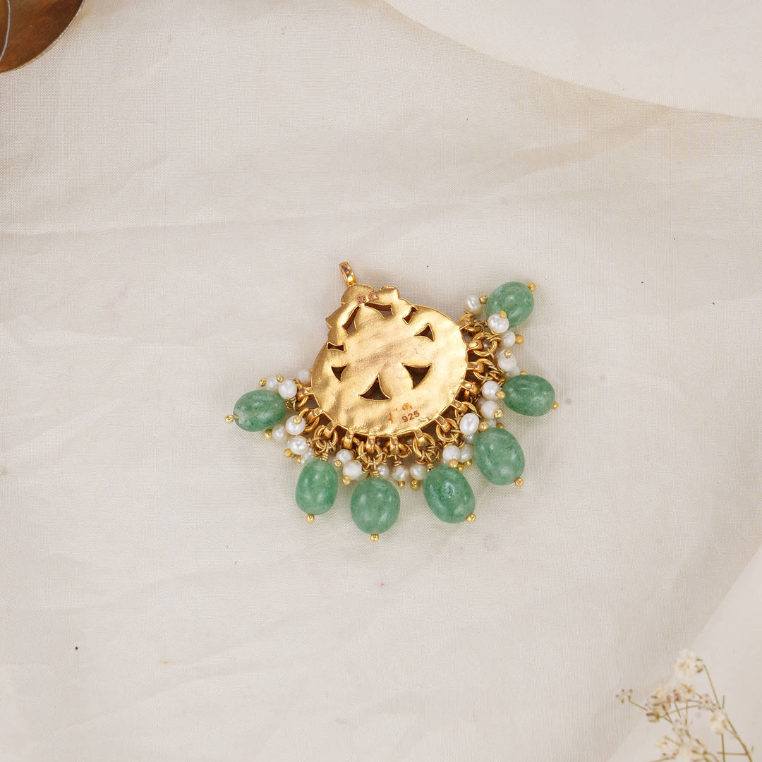 Trishya Kundan Pendant Set