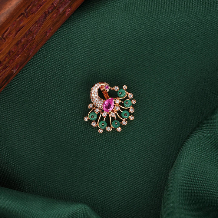 Peacock Diamond Design Pendant