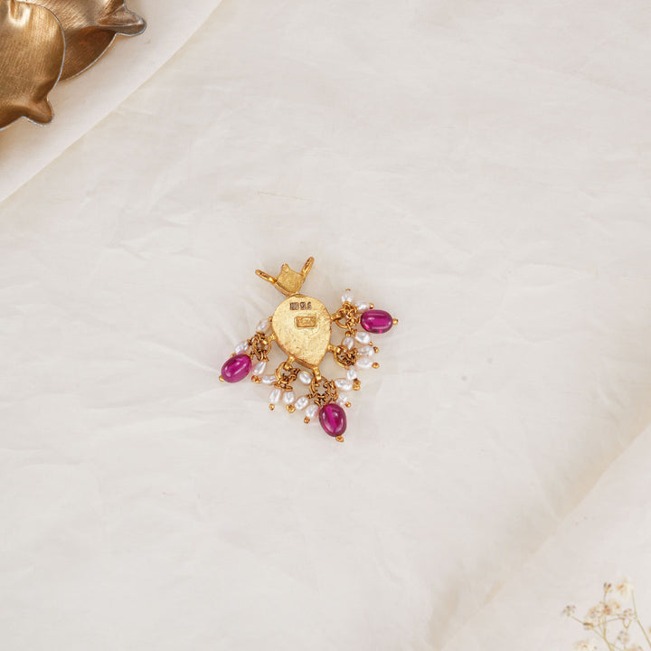Vivid Kundan Pendant