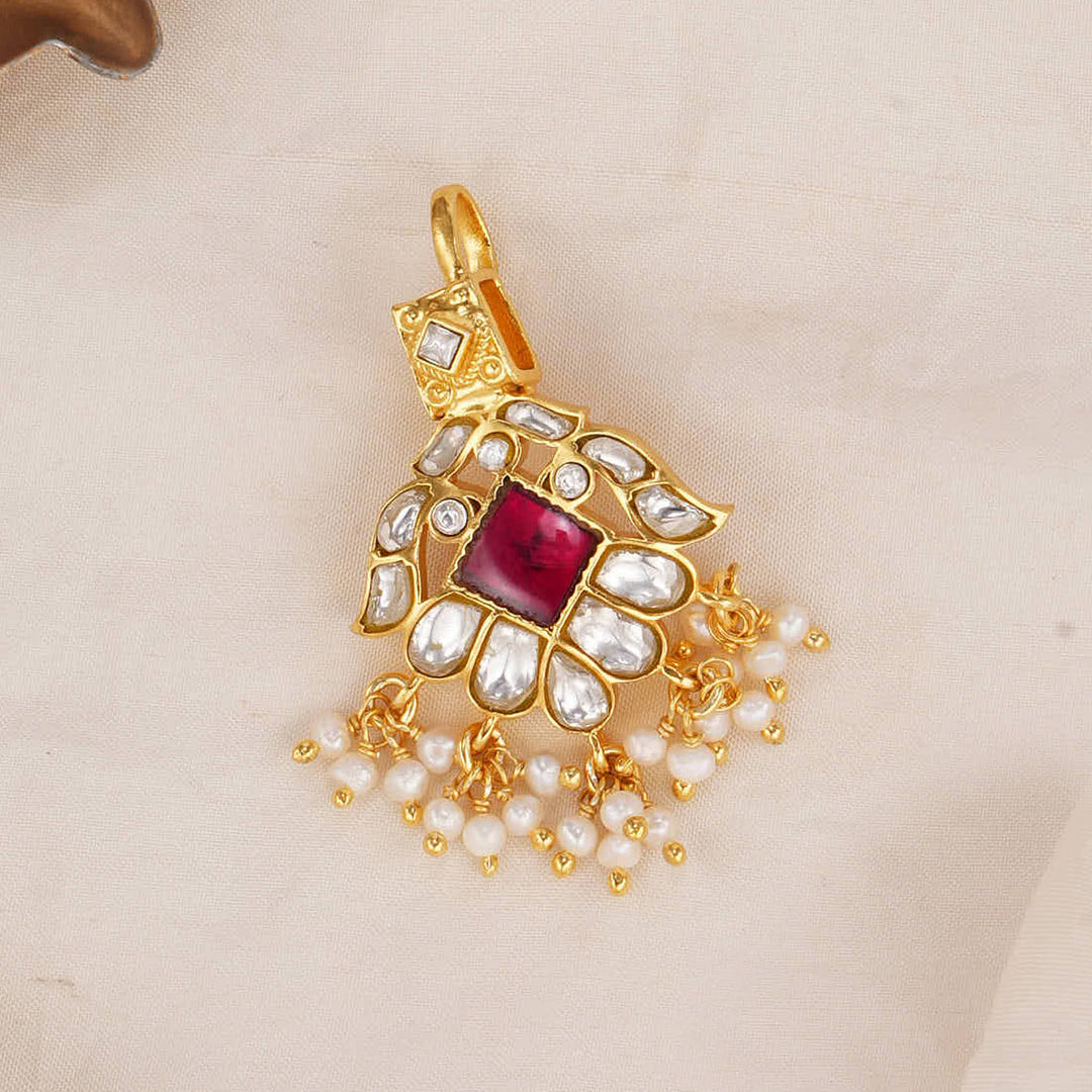 Bloooming Kundan Pendant