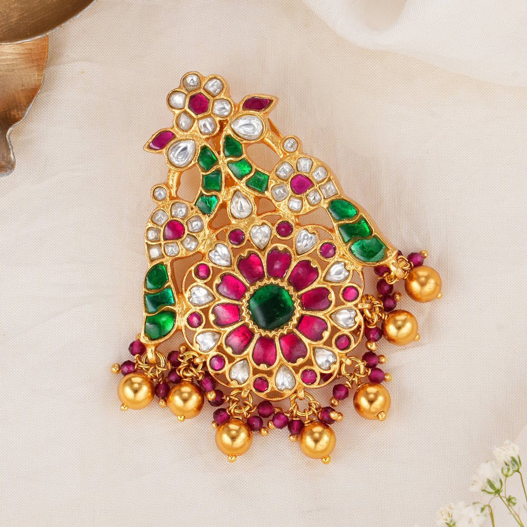 Brilliant Bloom Kundan Pendant