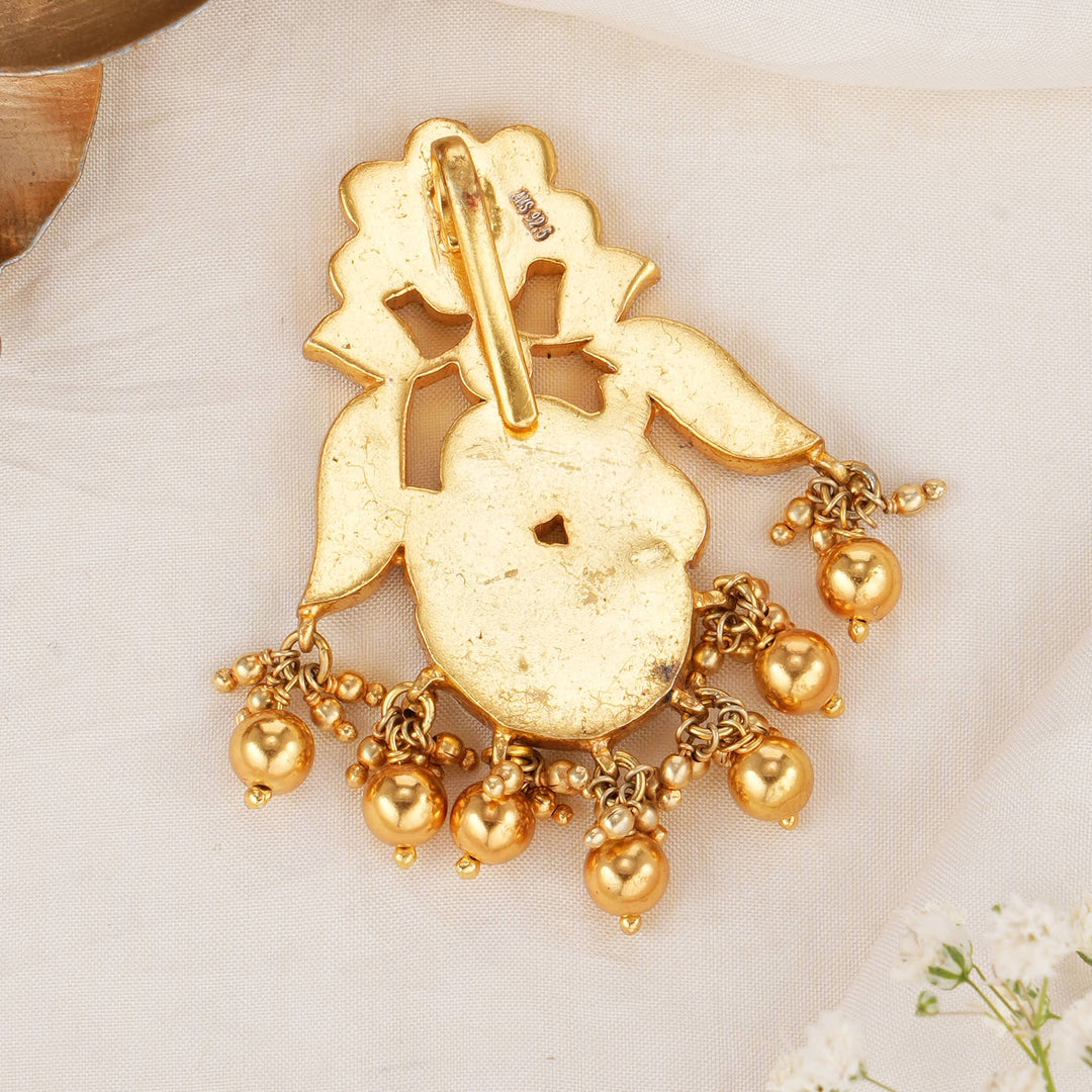 Unique Opulent Kundan Pendant