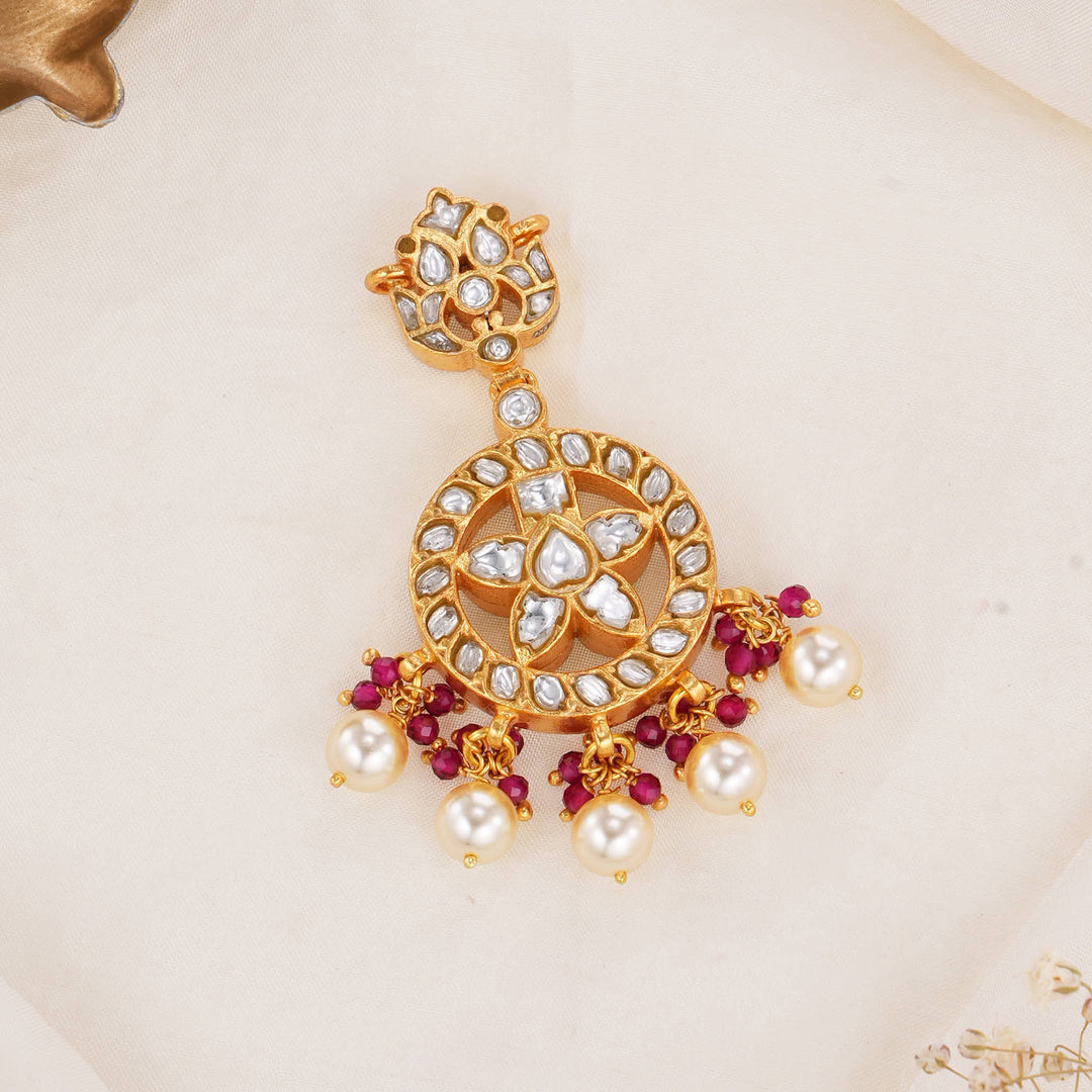 Attractive Reversible Kundan Pendant