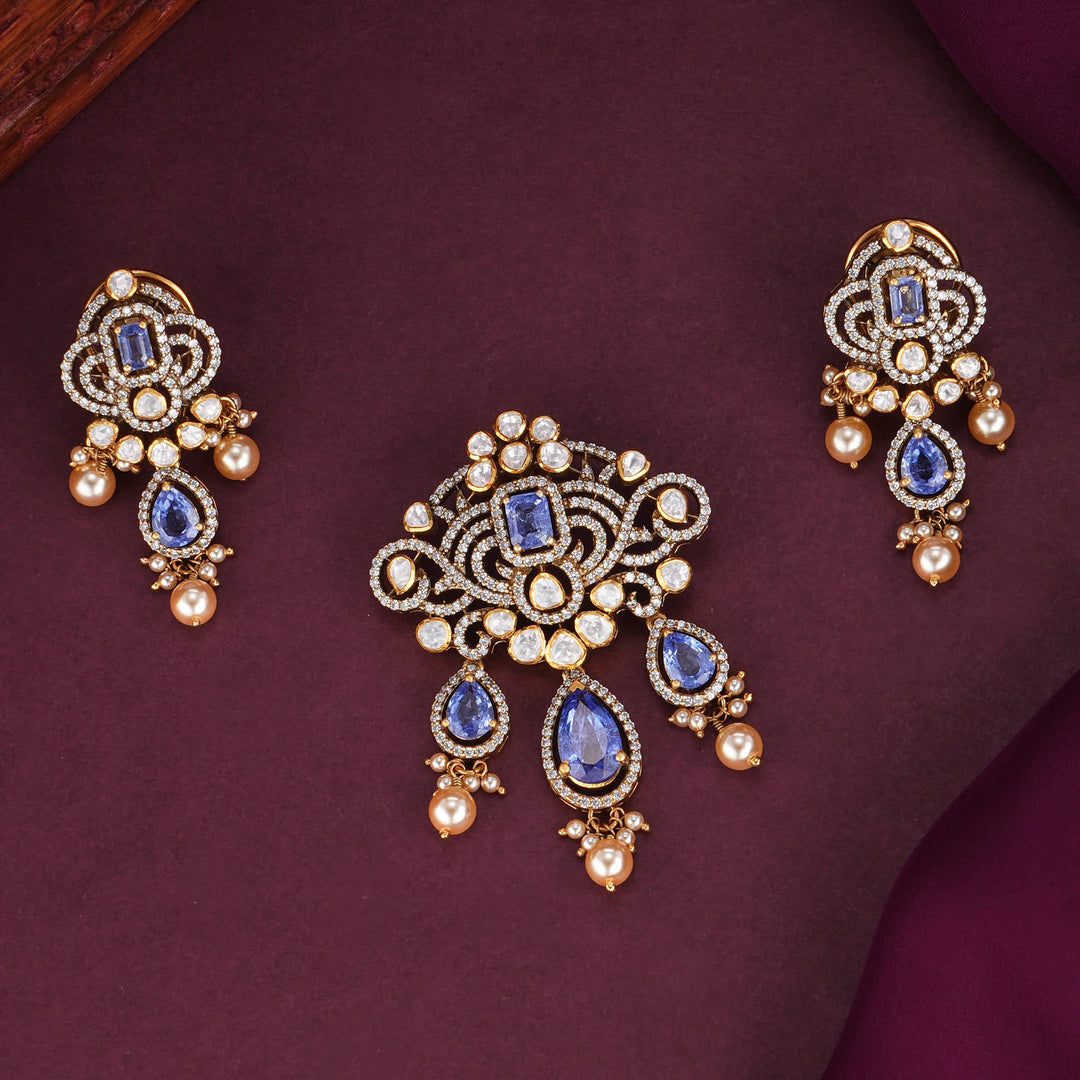 Luminous Charm Moissanite Pendant Set