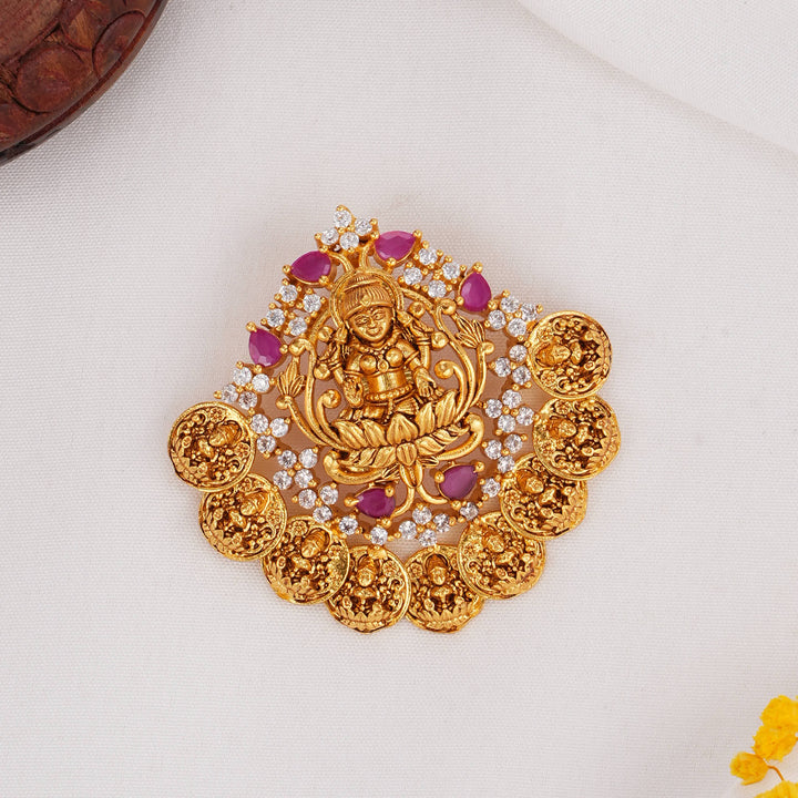 Aadhira Lakshmi Stone Pendant