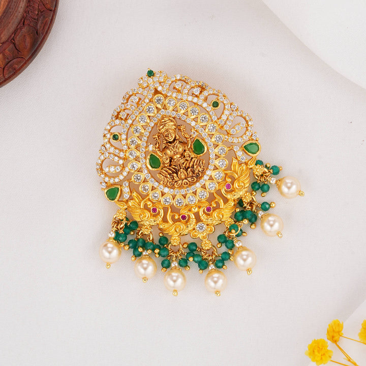 Vibrant Lakshmi Stone Pendant