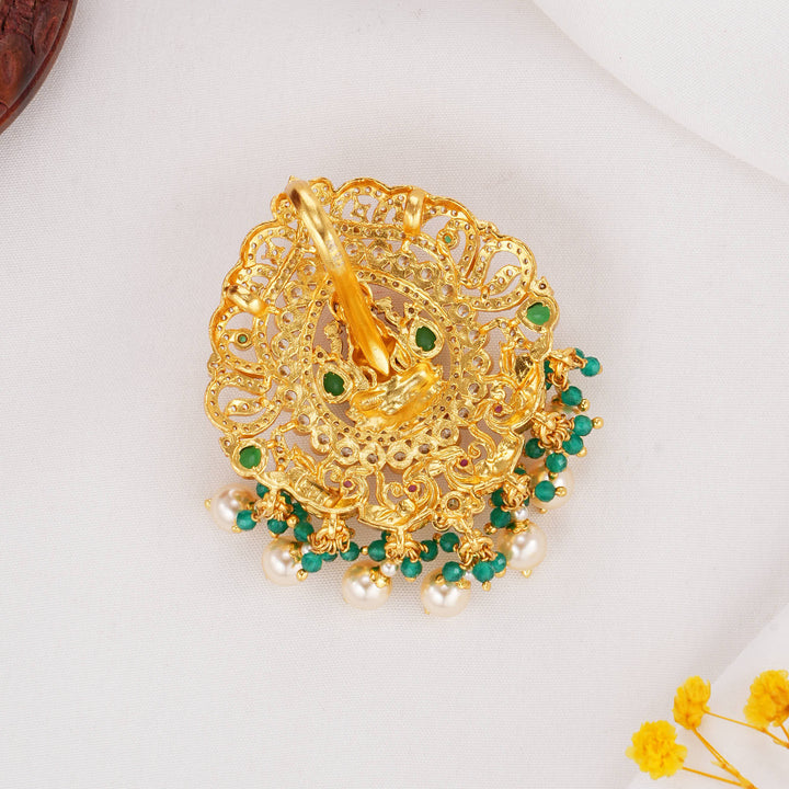 Vibrant Lakshmi Stone Pendant