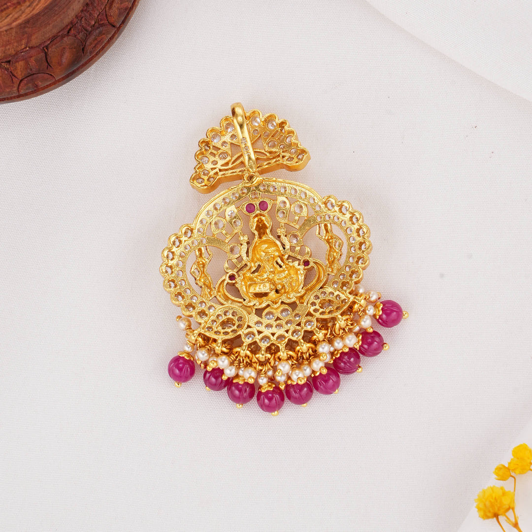 Dazzling Lakshmi Stone Pendant