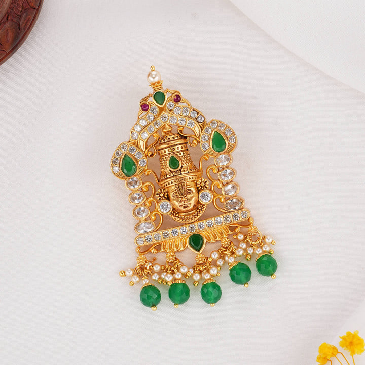 Charm Perumal  Stone Pendant