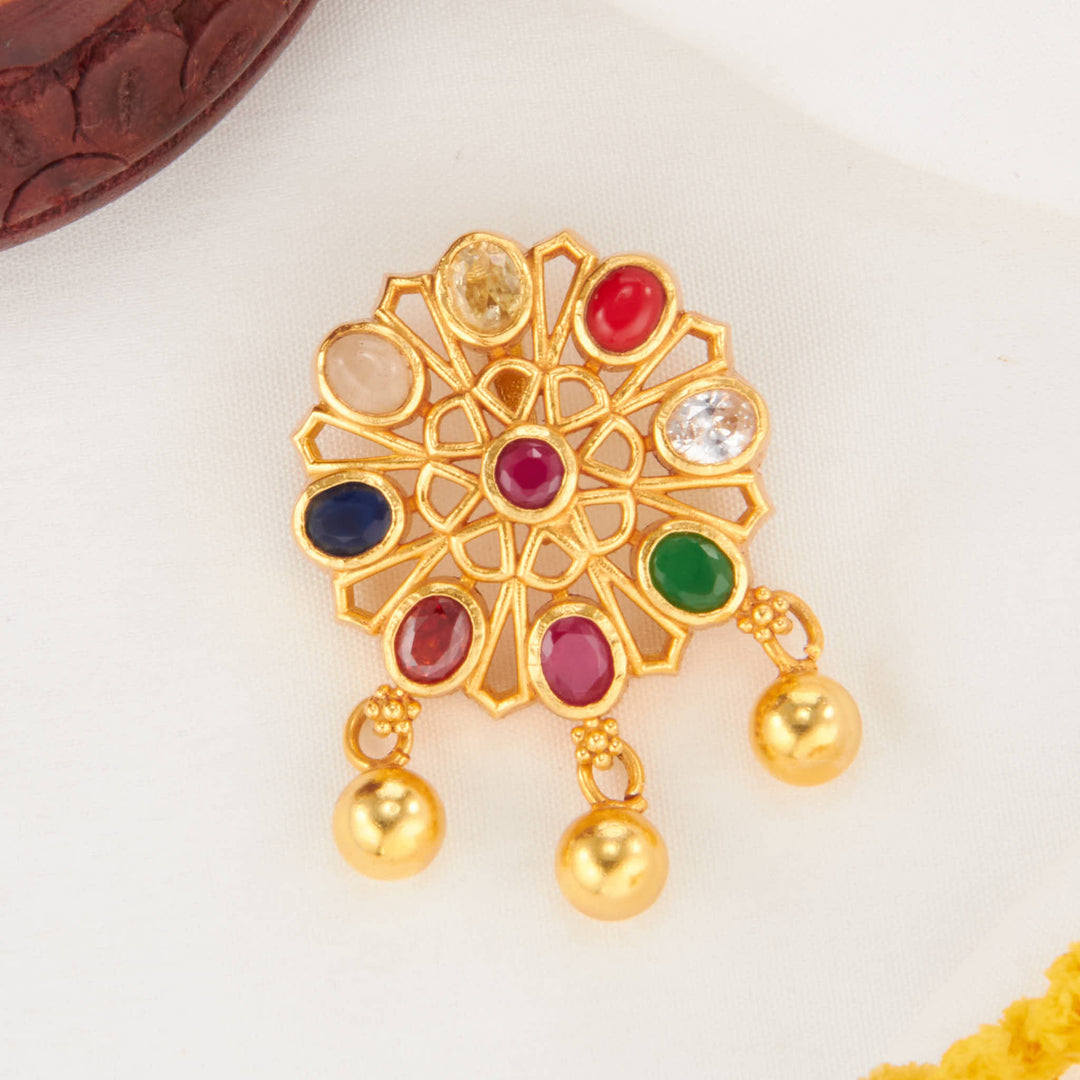 Opulent Radiance Stone Pendant