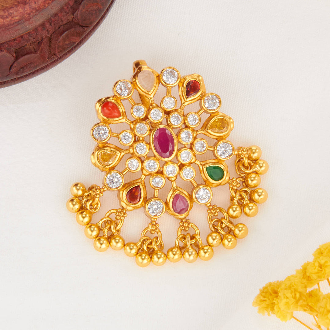 Multihued Stone Pendant