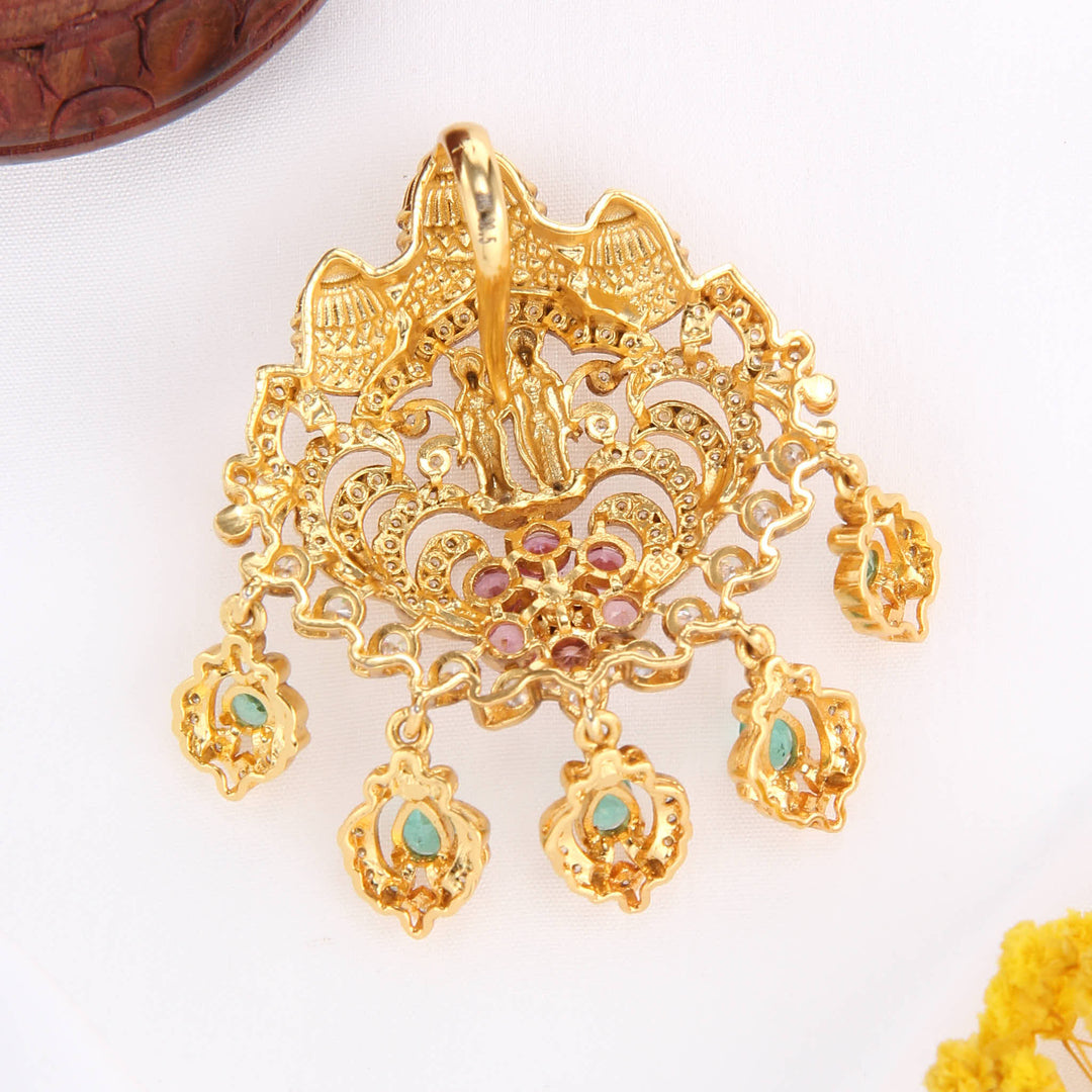 Heavenly Decorated Stone Pendant