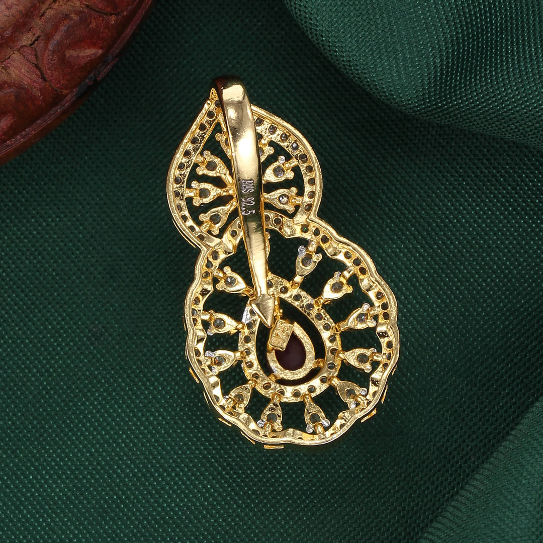 Iridescent Diamond Design Pendant
