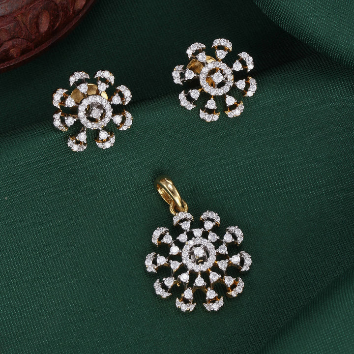 Dazzling Radiance Avikam Pendant Set