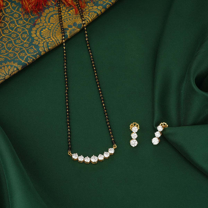 Classy Mangalsutra Chain With Earrings