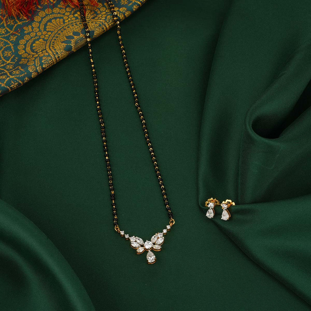 Gorgeous Mangalsutra Chain With Earrings