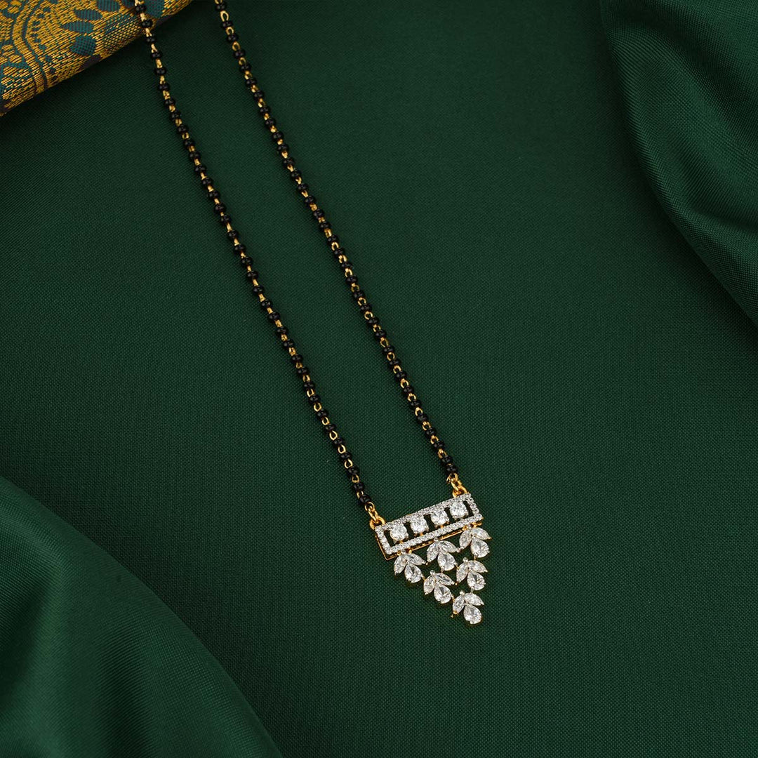 Trendy Mangalsutra Chain With Earrings