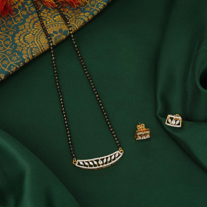 Austria Mangalsutra Chain With Earrings