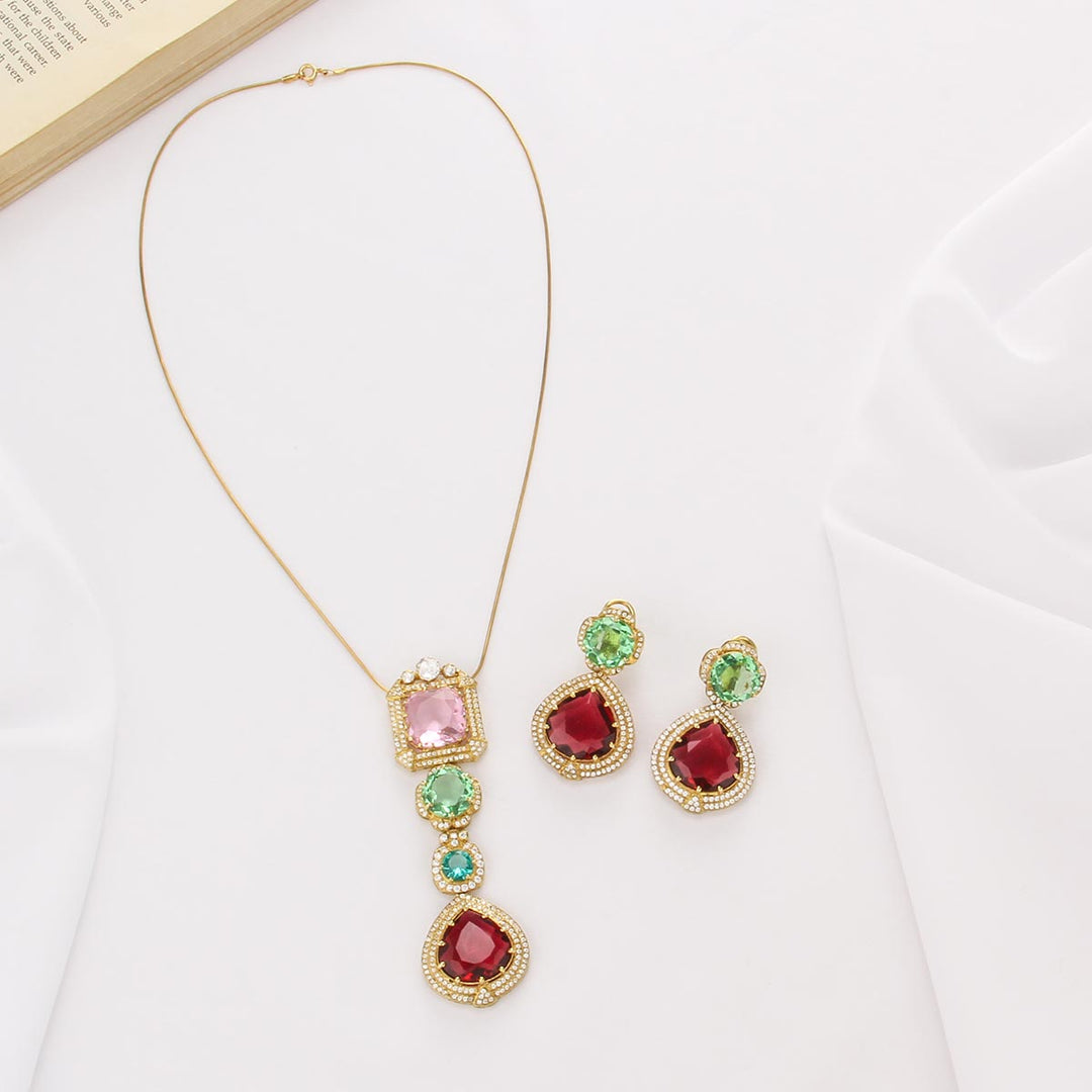 Attractive Chain With Earrings