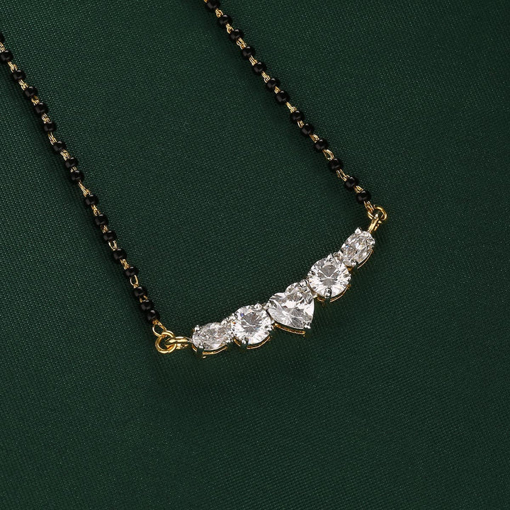 Glitz Mangalsutra Chain With Earrings