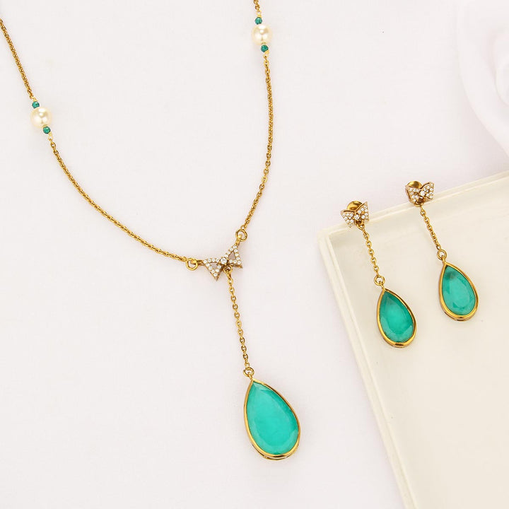 Eternal Glow Chain With Earrings