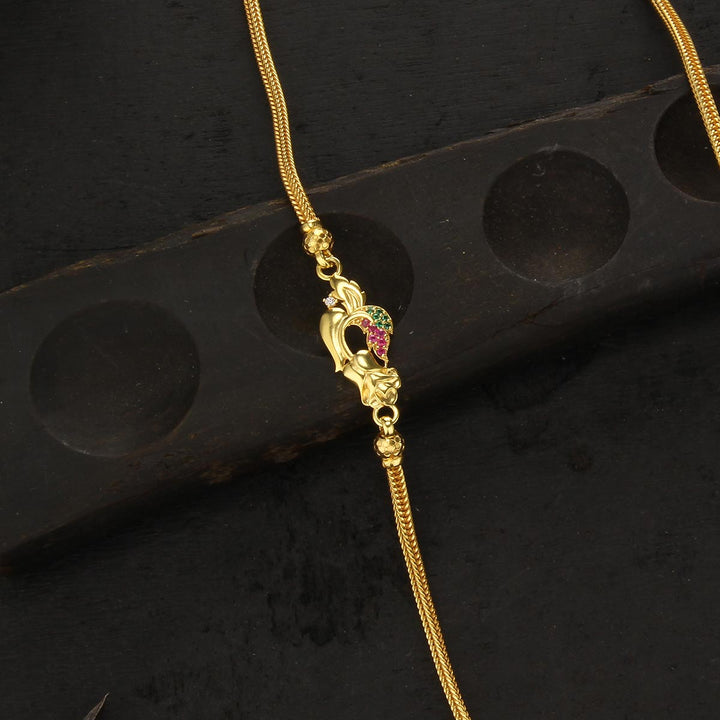 Golden Glow Mugappu Chain