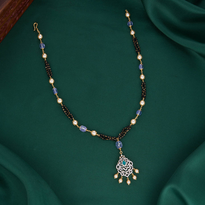 Violet Avikam Chain With  Earings