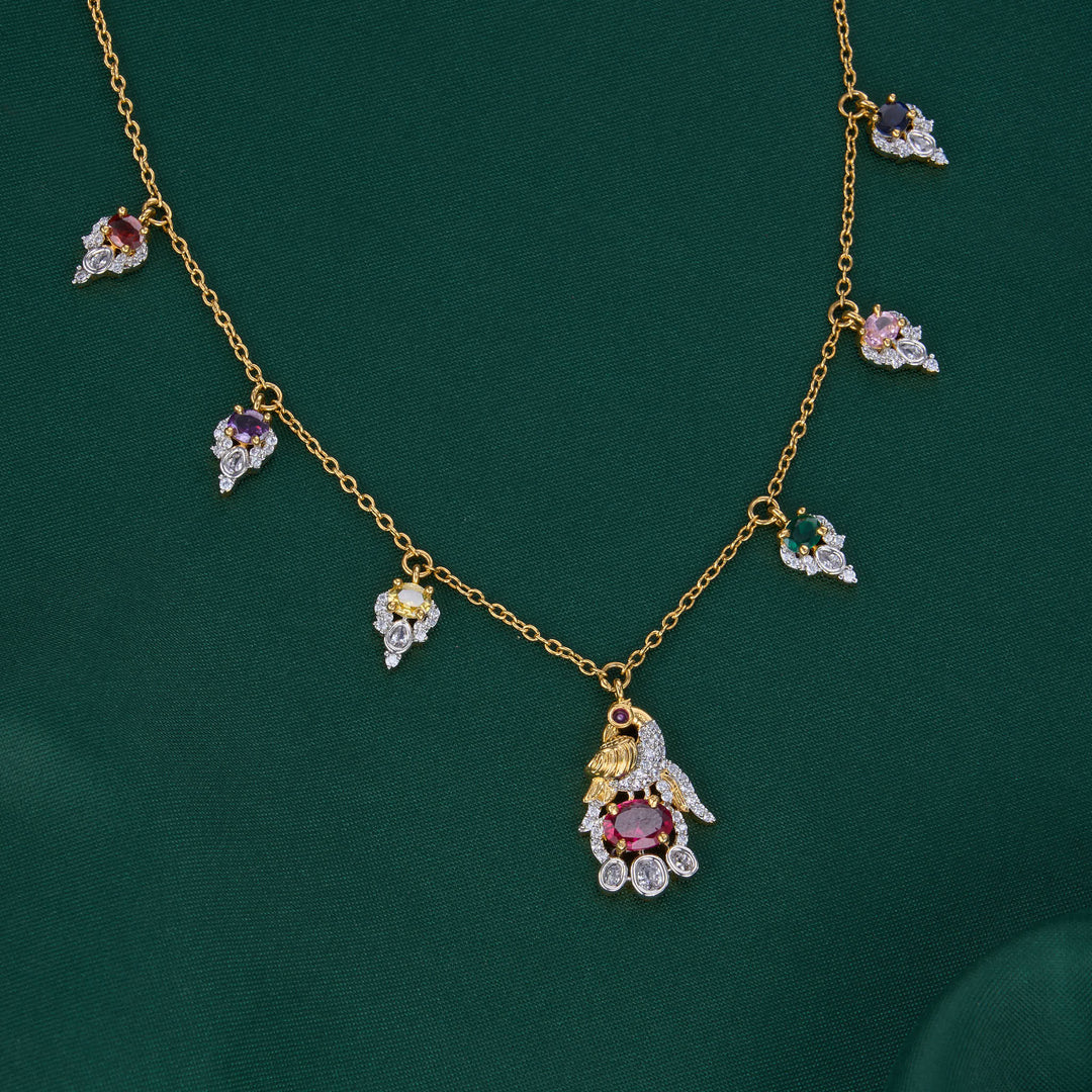 Ramita Diamond Design Chain with Earrings