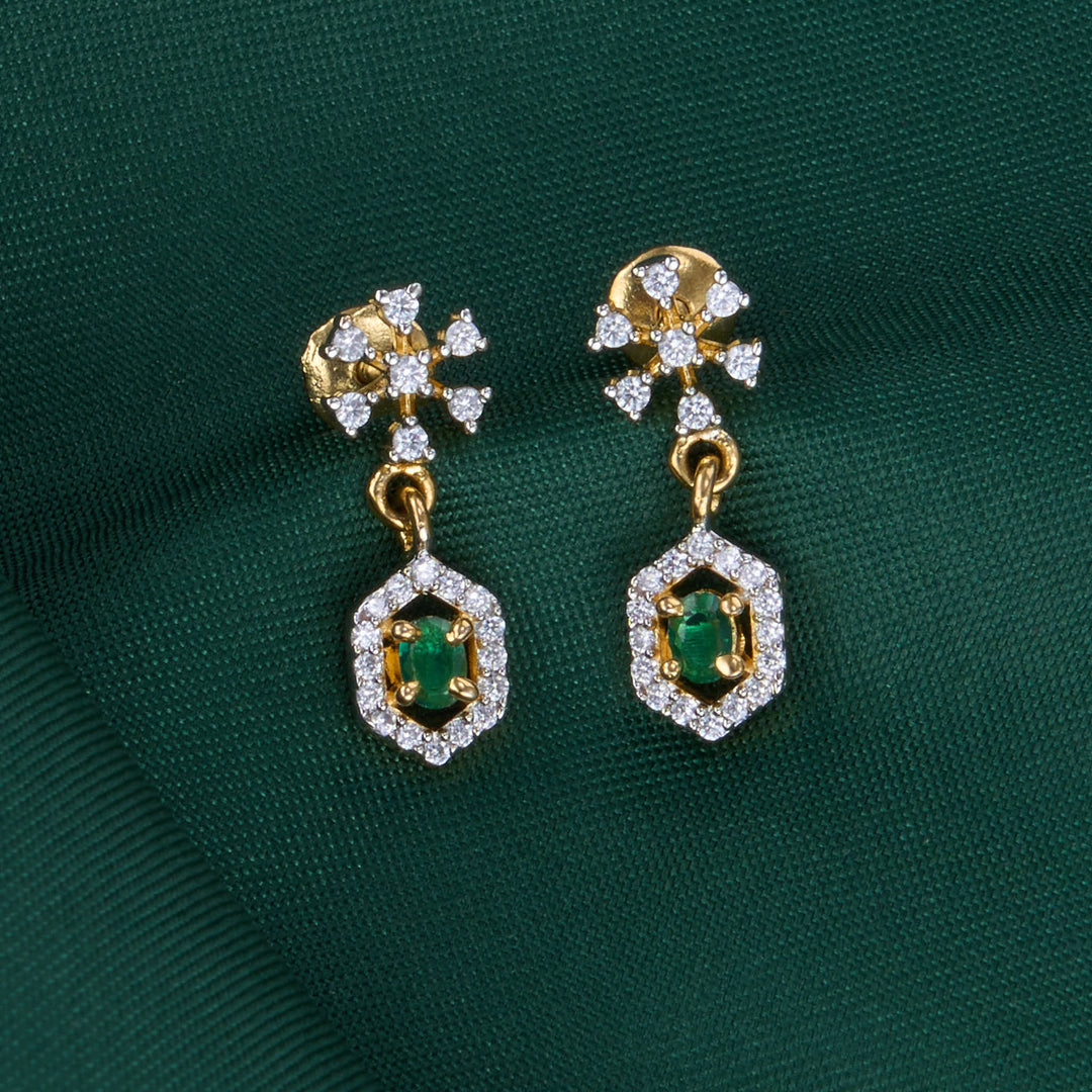 Prinsi Diamond Design Chain with Earrings