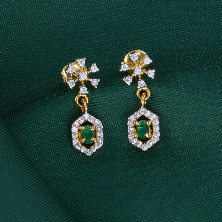 Prinsi Diamond Design Chain with Earrings