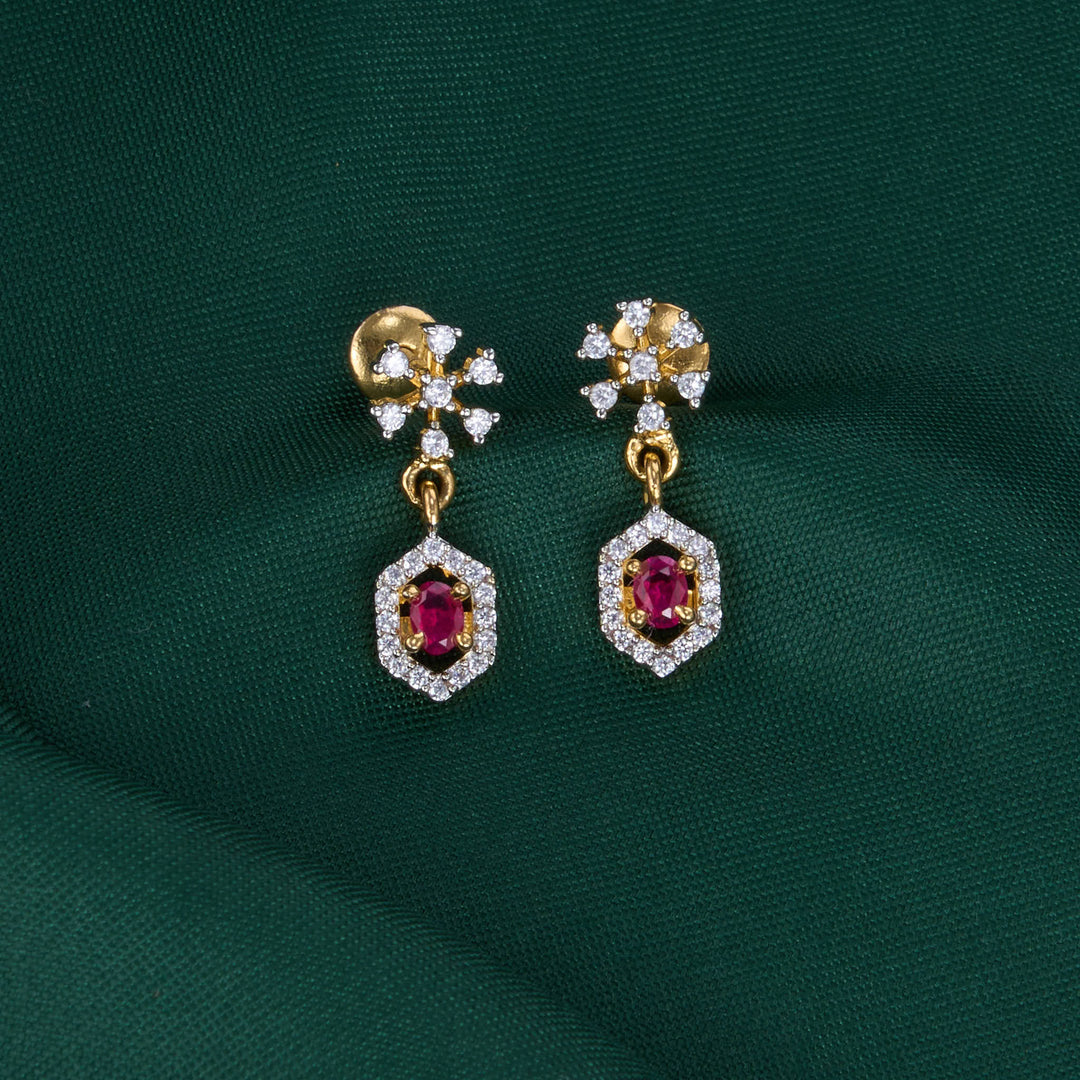Prisca Diamond Design Chain with Earrings