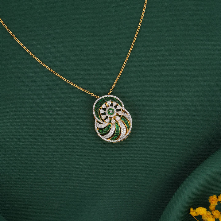 Cutest Diamond Design Chain with Earrings