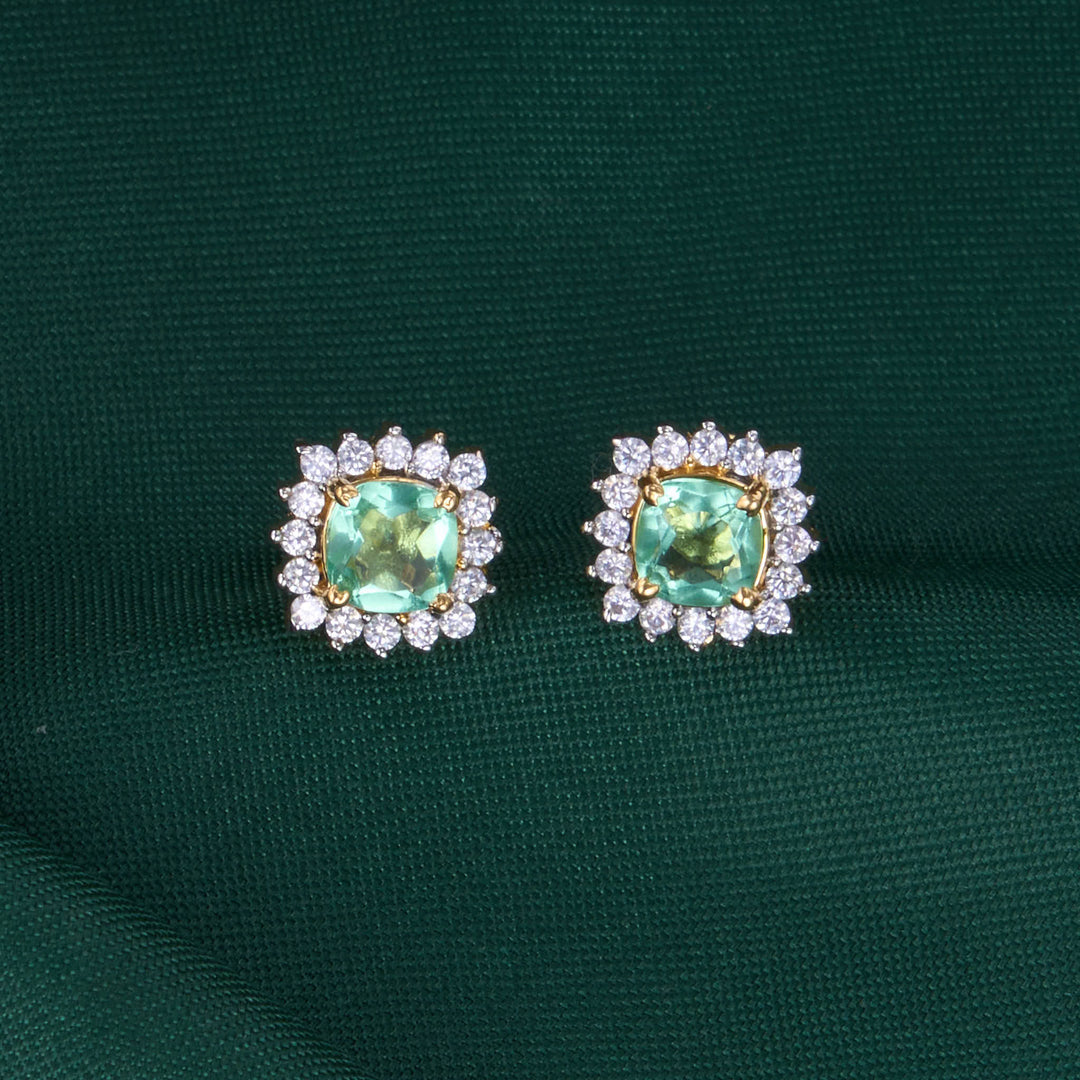 Omala Diamond Design Chain with Earrings