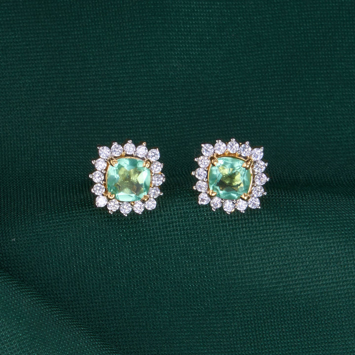 Omala Diamond Design Chain with Earrings