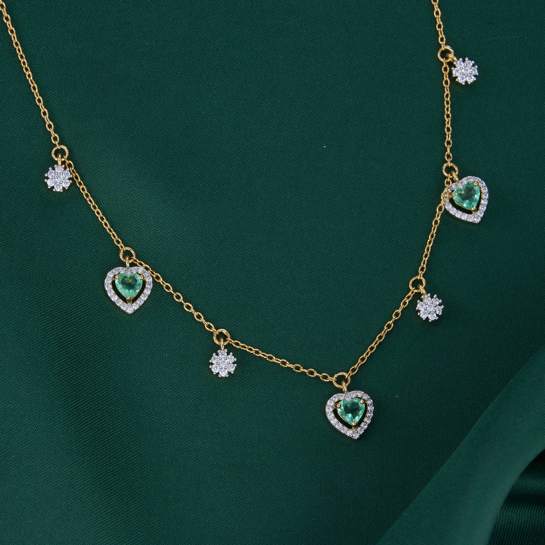 Niverta Diamond Design Chain with Earrings