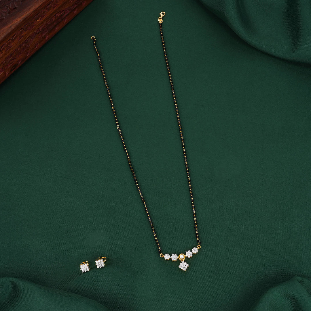 Nancy Mangalsutra Chain With Earrings