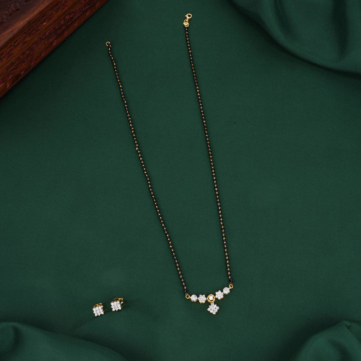 Nancy Mangalsutra Chain With Earrings