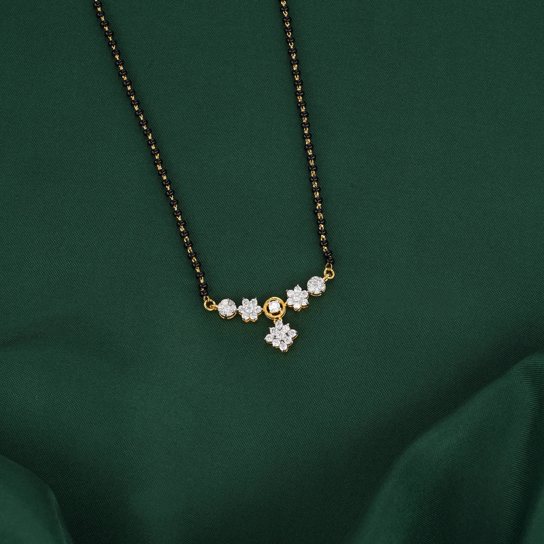 Nancy Mangalsutra Chain With Earrings