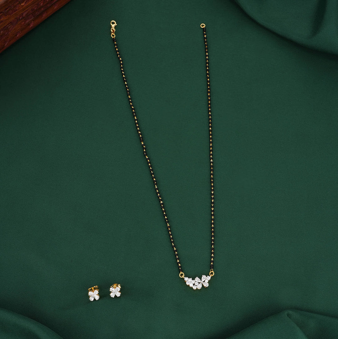 Lovable Mangalsutra Chain With Earrings
