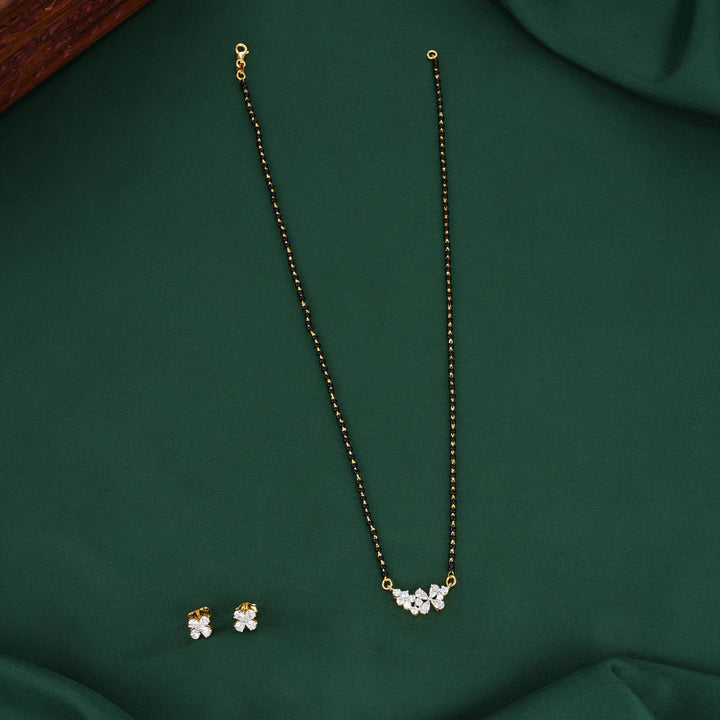 Lovable Mangalsutra Chain With Earrings